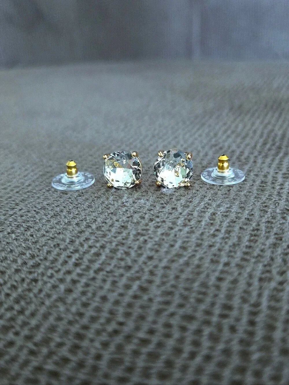 Kate Spade♠️ 4-Prong Set Clear Stud Earrings - Picture 11 of 15